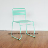 (SP-MC097) Wholesale Stackable Mint Green Metal Chair for Balcony Restaurant