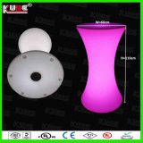 Wholesale LED Cylinder Table Rechargeable Battery Cocktail LED Table