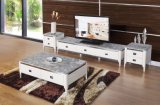 White Marble Top Cpffee Table Furniture (SBL-CJ193A)