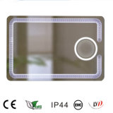 IP44 Touch Switch Silver Float Glass Bathroom Wall LED Mirror