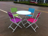 Foldable Round Table Ring and Textilene Chair