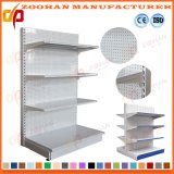 Good Quality Metal Punched Holes Supermarket Display Shelf Shelves (Zhs129)