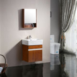 Small Bathroom Vanity Unit Wall Hung Plywood Cabinet with Mirror