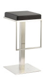 Backless Stainless Steel Fixed Bar Stool