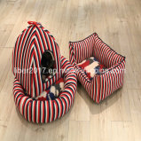 Classical Red Stripes Cat House furniture Pet Cage Bed
