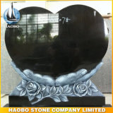 High Quality Headstone Antique Finish Heart Shaped Granite Tombstone