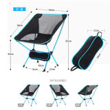 High Strength Aviation Aluminum Alloy Ultralight Sky Blue Beach Folding Chair