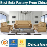 Factory Price Living Room Furniture Genuine Leather Sofa (F089)