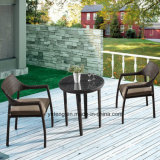 Comfortable Good Quality Outdoor Garden Wicker Rattan Aluminum Furniture Stackable Chair & Table Using Dining Room & Restaurant (YT581)