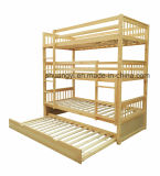 3 Tier Triple Wooden Bunk Bed