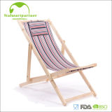 Outdoor Leisure Armres Folding Wooden Beach Chair