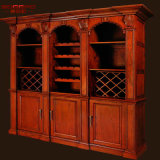 European Style Antique Custom Wood Wine Rack Cabinet Furniture (GSP19-015)