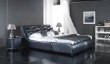 Modern Europe Leather Double Soft Bed (6067)