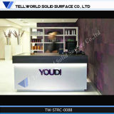High Quality White Commercial Hotel Reception Desk Size