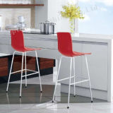 Armless Backrest Red High Plastic Bar Chair (SP-UBC245)
