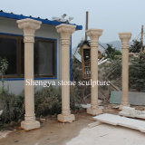 Beige Stone Sculpture Marble Column (SY-C022)