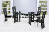 High Quality New Modern Glass Leather Dining Table