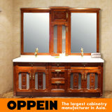 Oppein Chinese Style Red Alder Wood Bathroom Cabinets (OP15-053A)