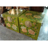 Antique Painted Wooden Trunk Lwf122
