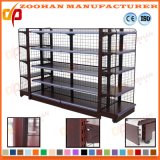 Metal Supermarket Wall Wire Shelves Storage Display Store Shelving (Zhs386)