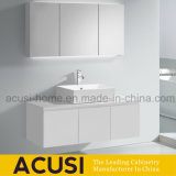 Wall Hanging Plywood Lacquer White Single Sink Bathroom Cabinet (ACS1-L72)