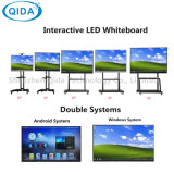55, 65, 75, 85, 98-Inch Interactive Whiteboard Signage LCD LED Display with OPS PC Built-in Interactive Touchscreen Kiosk