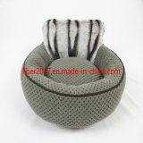 2018 Customized New Coral Fleece Round Soft Pet Sofa Cushion Bed Durable Donut Cat Dog Bed