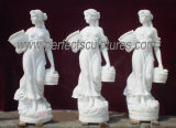 Carved Marble Statue Stone Carving Sculpture Garden Furniture for Decoration (SY-X1079)