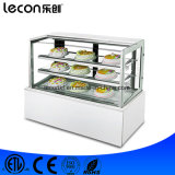 Countertop Curve Glass Refrigerated Cake Display Cabinet
