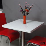 Commercial Design Artificial Stone White Restaurant Table