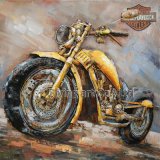 3D Metal Painting Artwork for Motobike