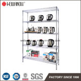 Factory Custom Made Metal Rack 5 Tiers Store Chrome Wire Shelving with NSF Approval