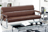 Hot Sale Leisure High Quality Modern Design Office Sofa Leather Sofa with Matel Frame Waiting Sofa in Stock 1+1+3