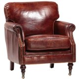Wholesale Price Hotel Club Brown Genuine Leather Chair (623)