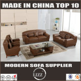 Living Room Sets Classic Leather Sofa with Coffee Table