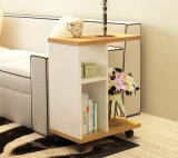Living Room Movable Tea/End /Side Table Style Square Wood Coffee Table New Design
