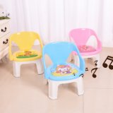 Safety Plastic Material Baby Dining Chair with Cartoon Pattern