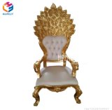 Gold Wedding Royal Throne Wooden King Chairs Hly-Sf28