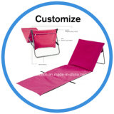 Folding Sand Free Beach Mat Chair with Head Pillow