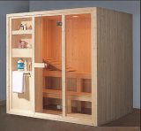 1900mm Rectangle Solid Wood Sauna for 4 Persons (AT-8608)