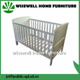 Pine Wood Infant Cot for Baby Room Furniture