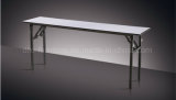 Plywood Top Metal Base Folding Rectangular Table Long Table