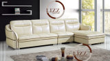 New Design Black Modern Leather Sofa Furniture L. P2802