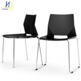 Colorful Simple Design Modern Steel Metal Leg Stackable Plastic Chair