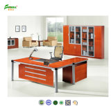 Best Selling MDF Wood Veneer Executive Table with PU Cover