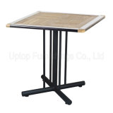 Rural Coffee Shop Starbucks Plank Wood Cafe Table (SP-RT485)