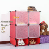 Red Plastic DIY Storage Cbinet with Many Colors Available (FH-AL0518-4)