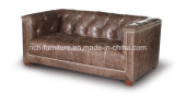 New Design Amercian Style Vintage Leather Sofa (Living Room Sofa)