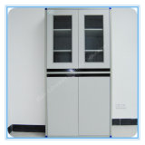 Factory Direct Sell Lab Wooden Storage Cabinets with Glass Door