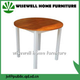 Pine Wood Bi-Color Round Dining Table (W-T-0620)